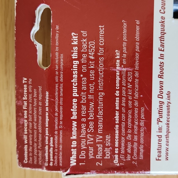 Quake Hold 04516 Quake Hold!  70" Flatscreen Safety Strap - Picture 6 of 8